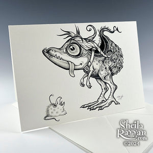 Greeting Card - Ruffle-Bottomed Snaptooth