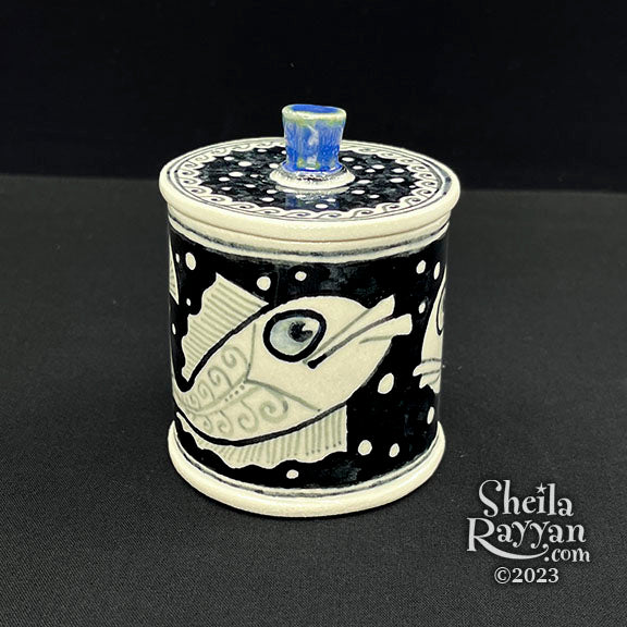 Decorative Fish Jar with Lid