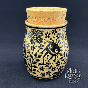 Jar with Cork Lid - Monsters in the Garden