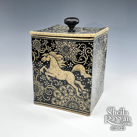 Decorative Horse Tea Box