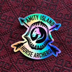 Amity Island Horse Archers holographic sticker